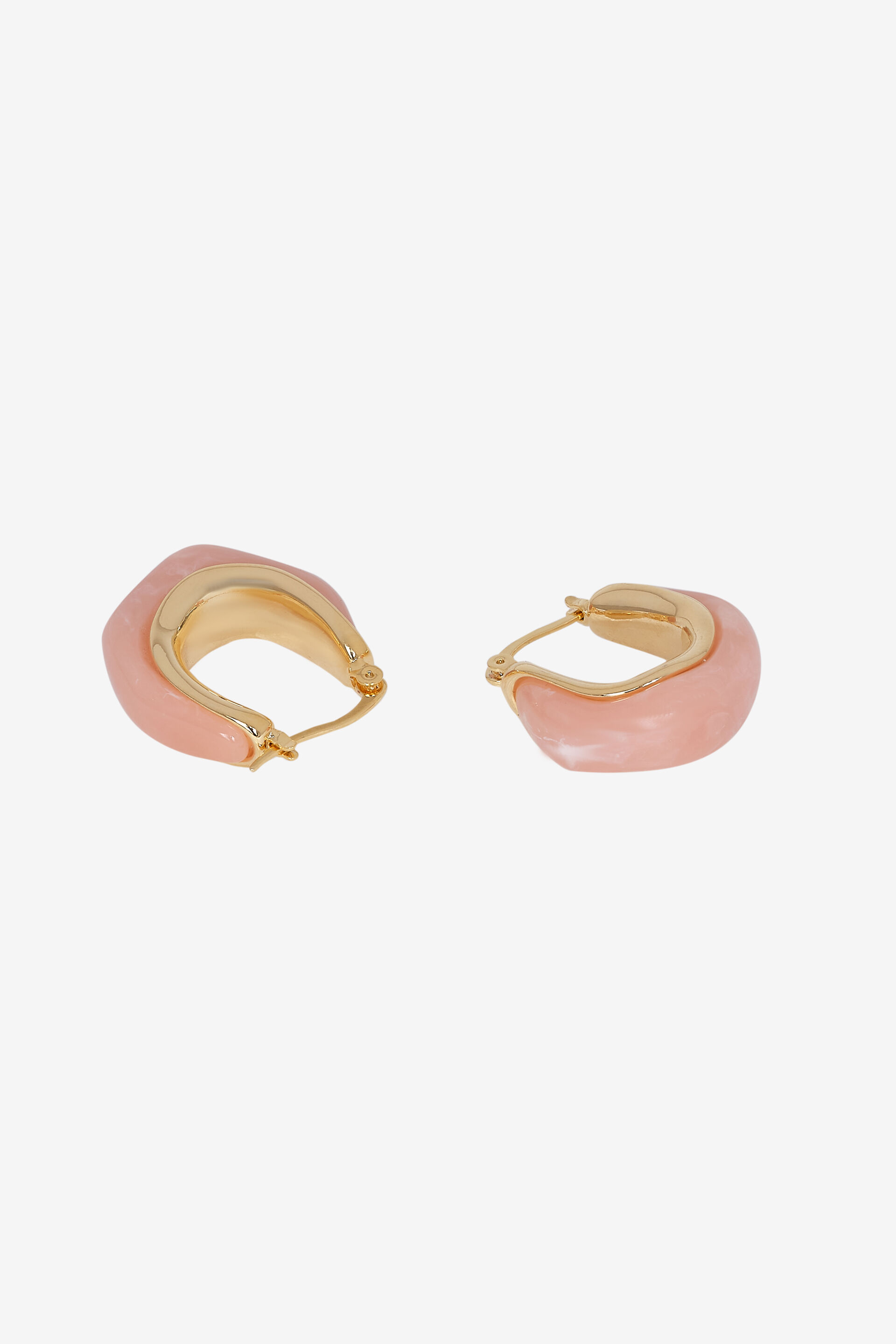 Pink Angular Hoops, , image 2